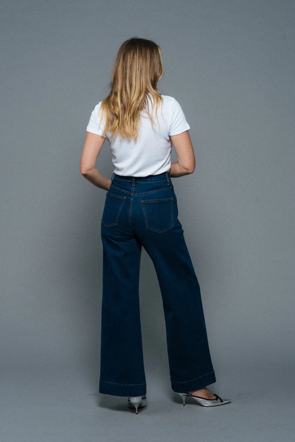 ATTE Denim - Claudia Wide Leg Flare Jean Ink