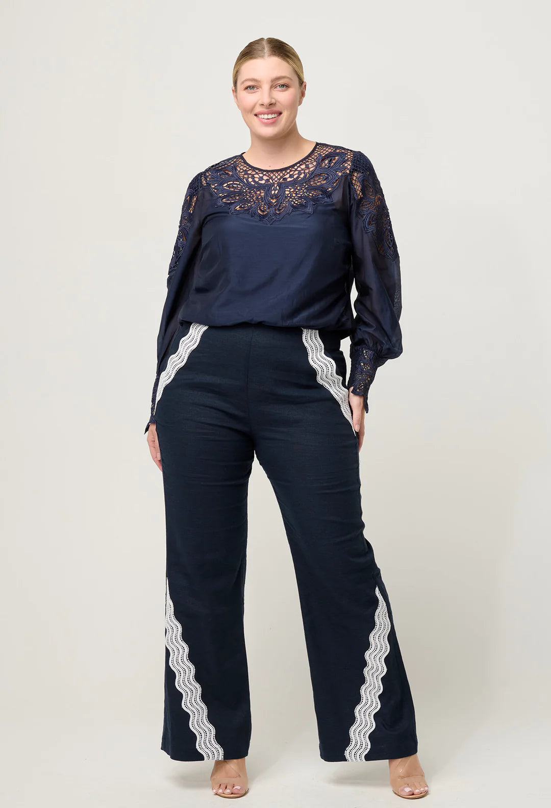 ONCE WAS - Mirador Cotton Silk Shirt in Night Sky