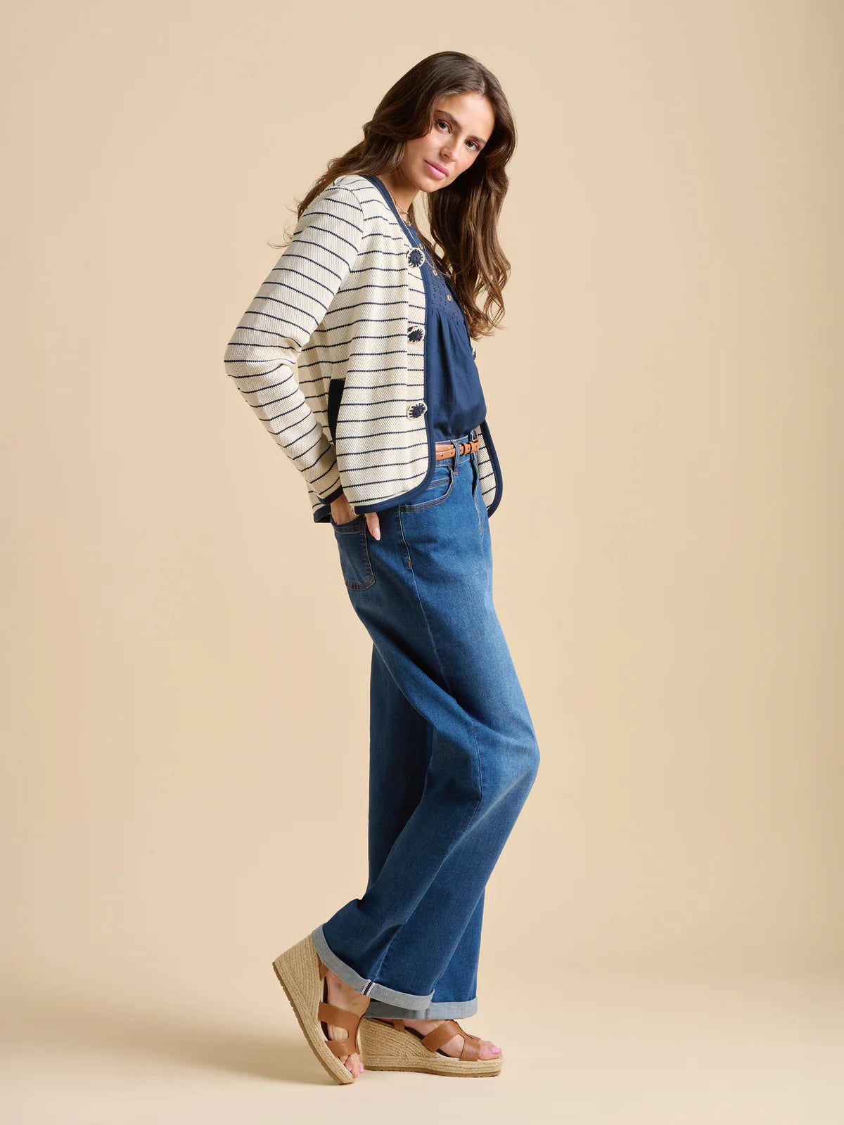 Brakeburn - Lightweight Waffle Stripe Jacket