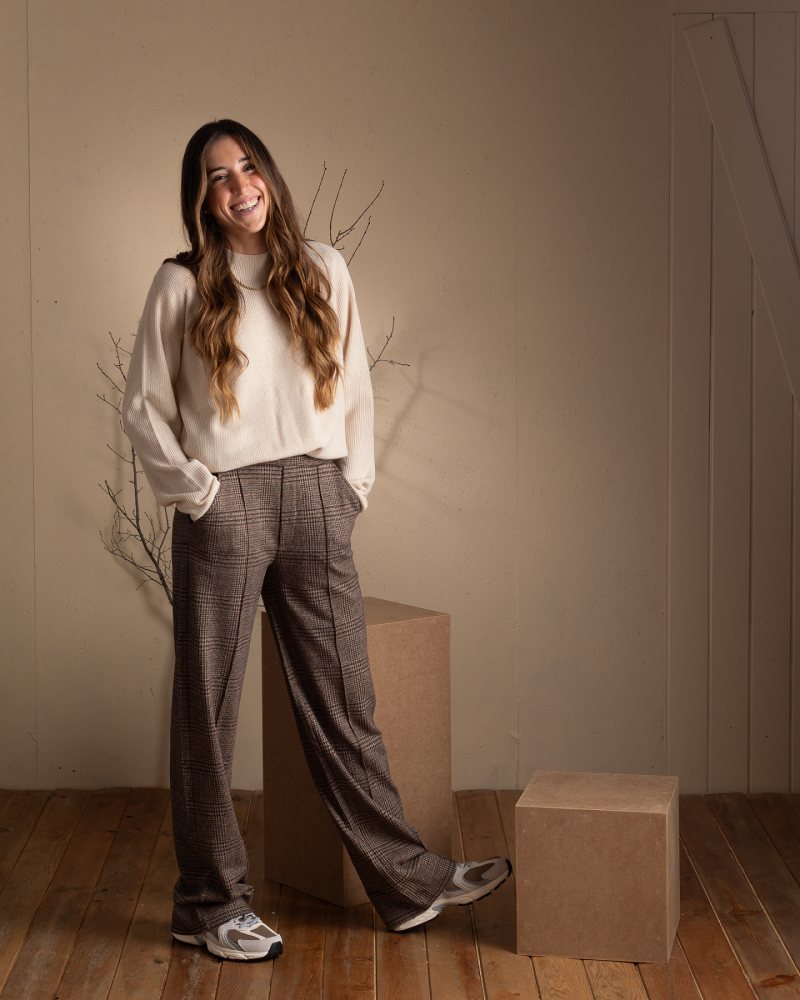Yerse - Cotton Cashmere Ribbed Knit Ecru