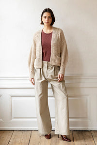 Project AJ117 - Suzette Cardigan Sand