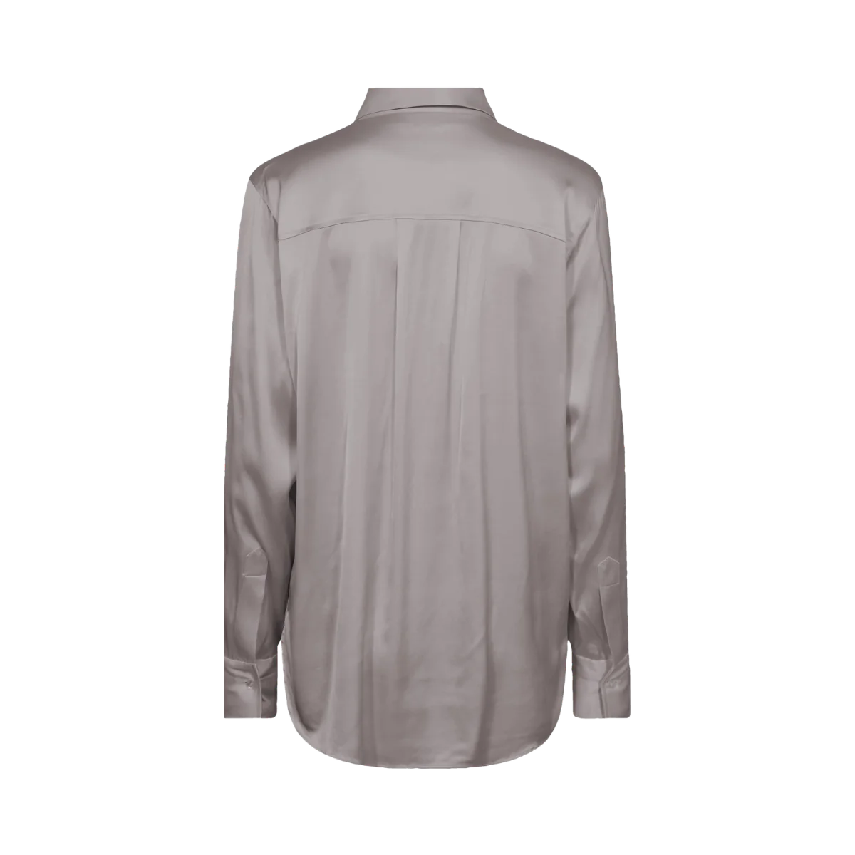 Mos Mosh - Linda Satin Shirt Sharkskin