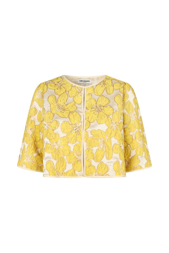 Lolly's Laundry - Trine Short Jacket Light Yellow