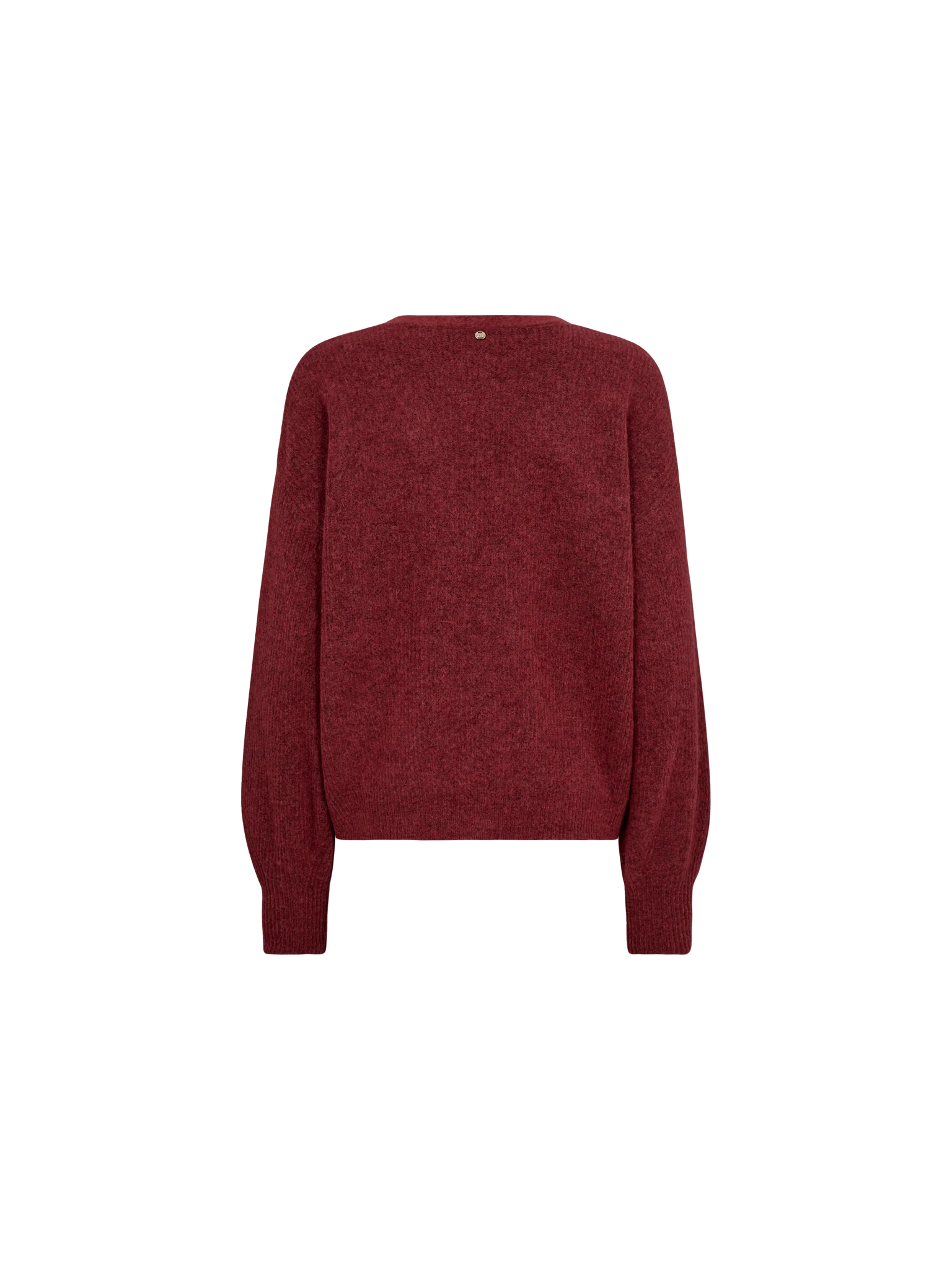 Mos Mosh - Thora V-Neck Knit Cardigan Garnet
