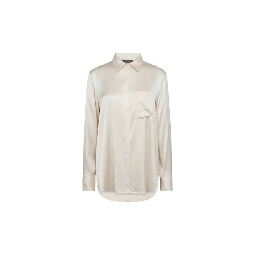 Mos Mosh - Linda Satin Shirt Ecru