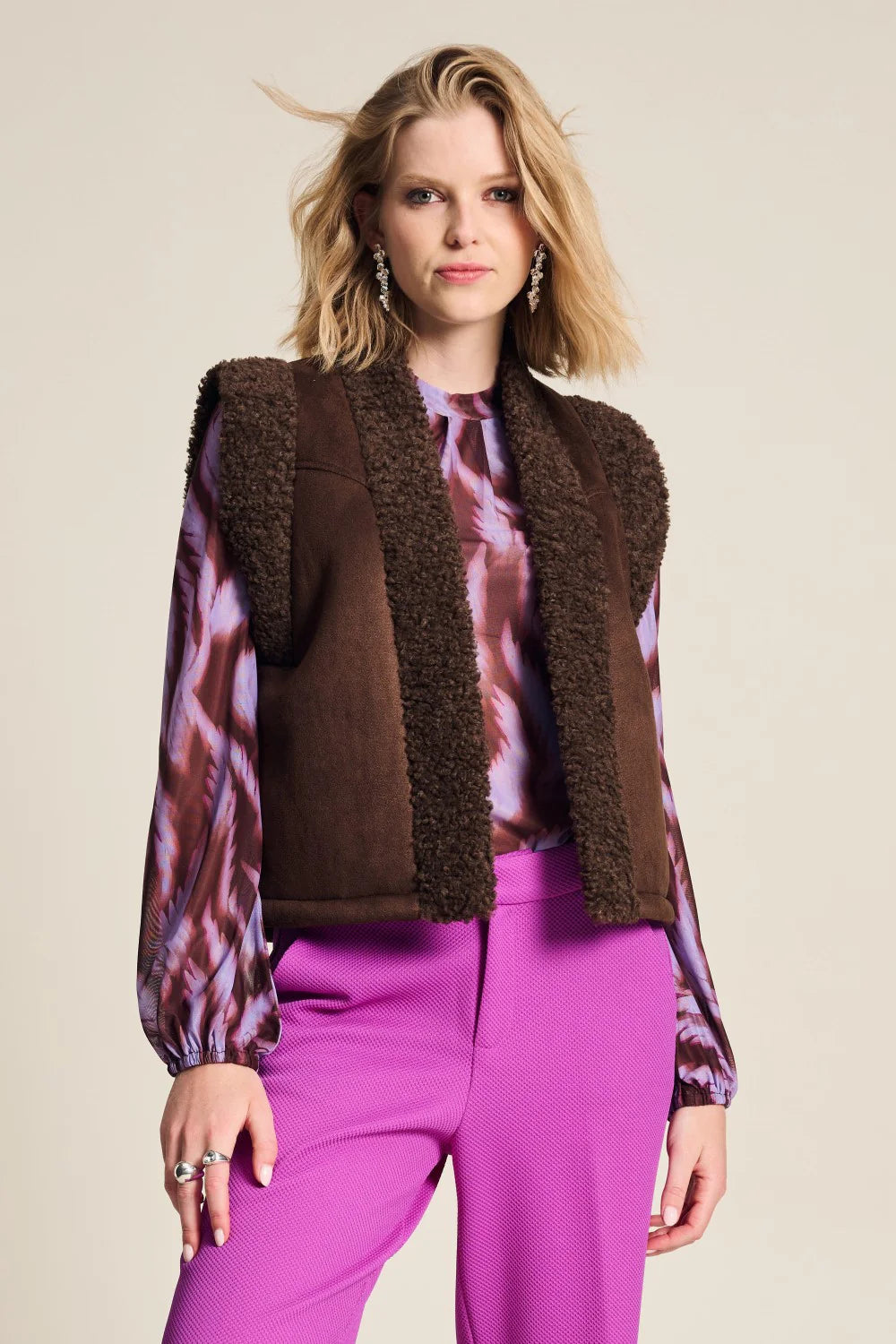 POM Amsterdam - Lammy Brown Gilet