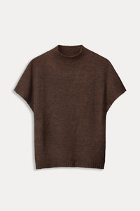 POM Amsterdam - Brown Knit Top/Vest
