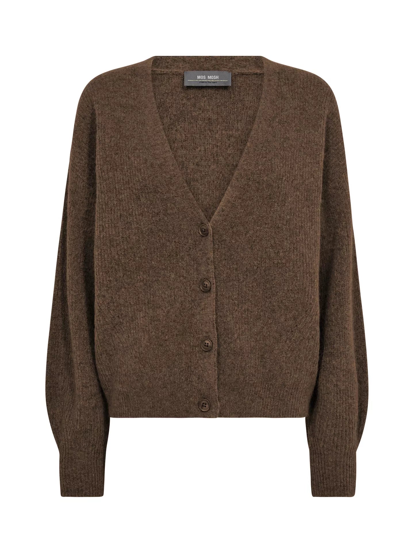 Mos Mosh - Thora V-Neck Knit Cardigan Rain Drum