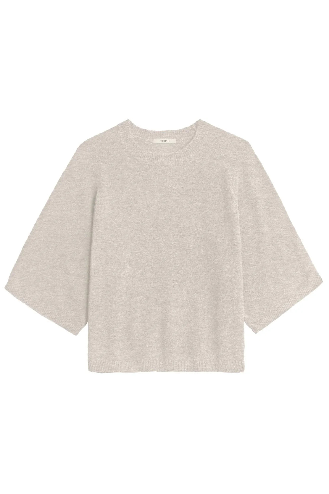 Yerse - Short Sleeve Knit Top Sand