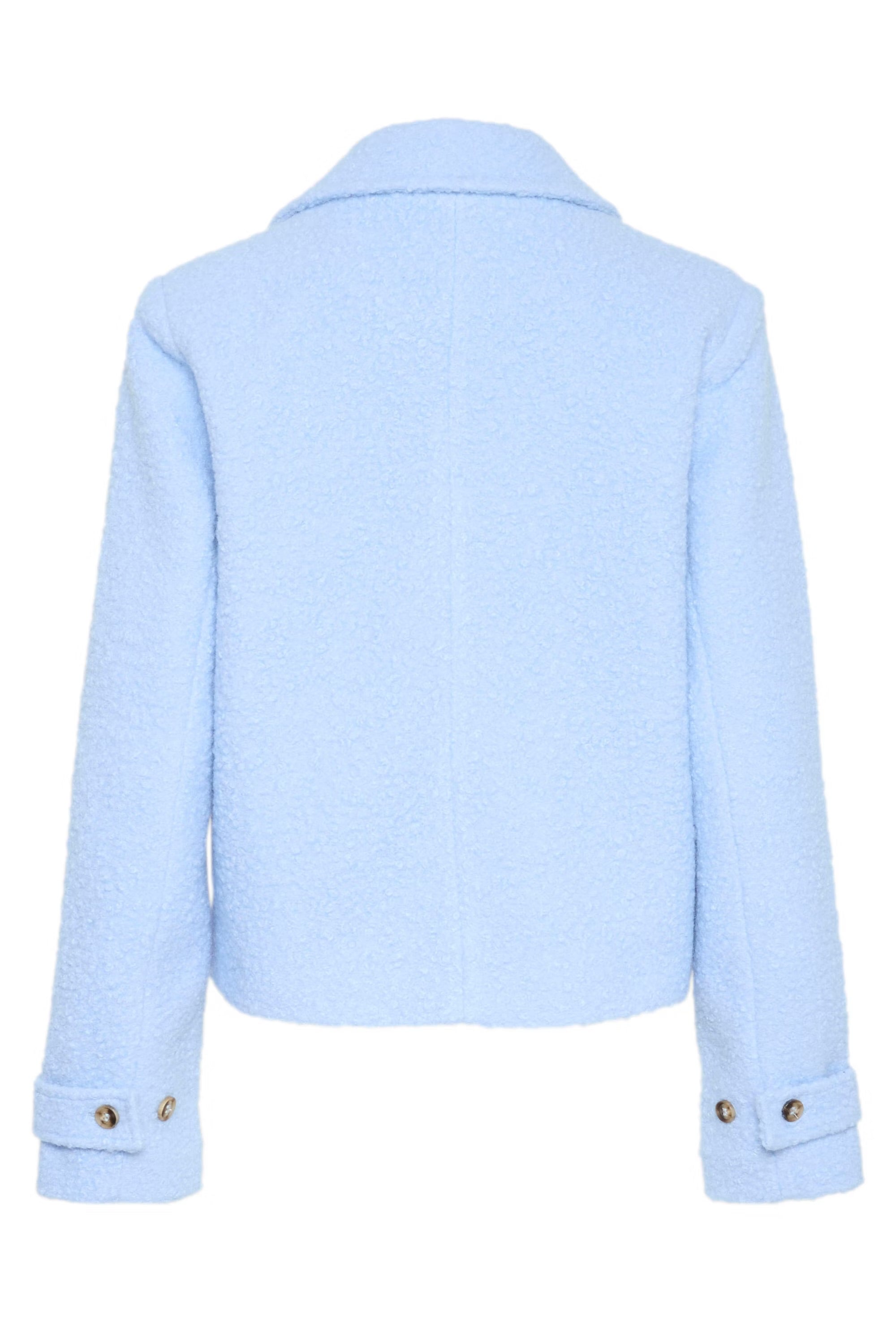 KAFFE - Anne Teddy  Windsurfer Blue Short Jacket