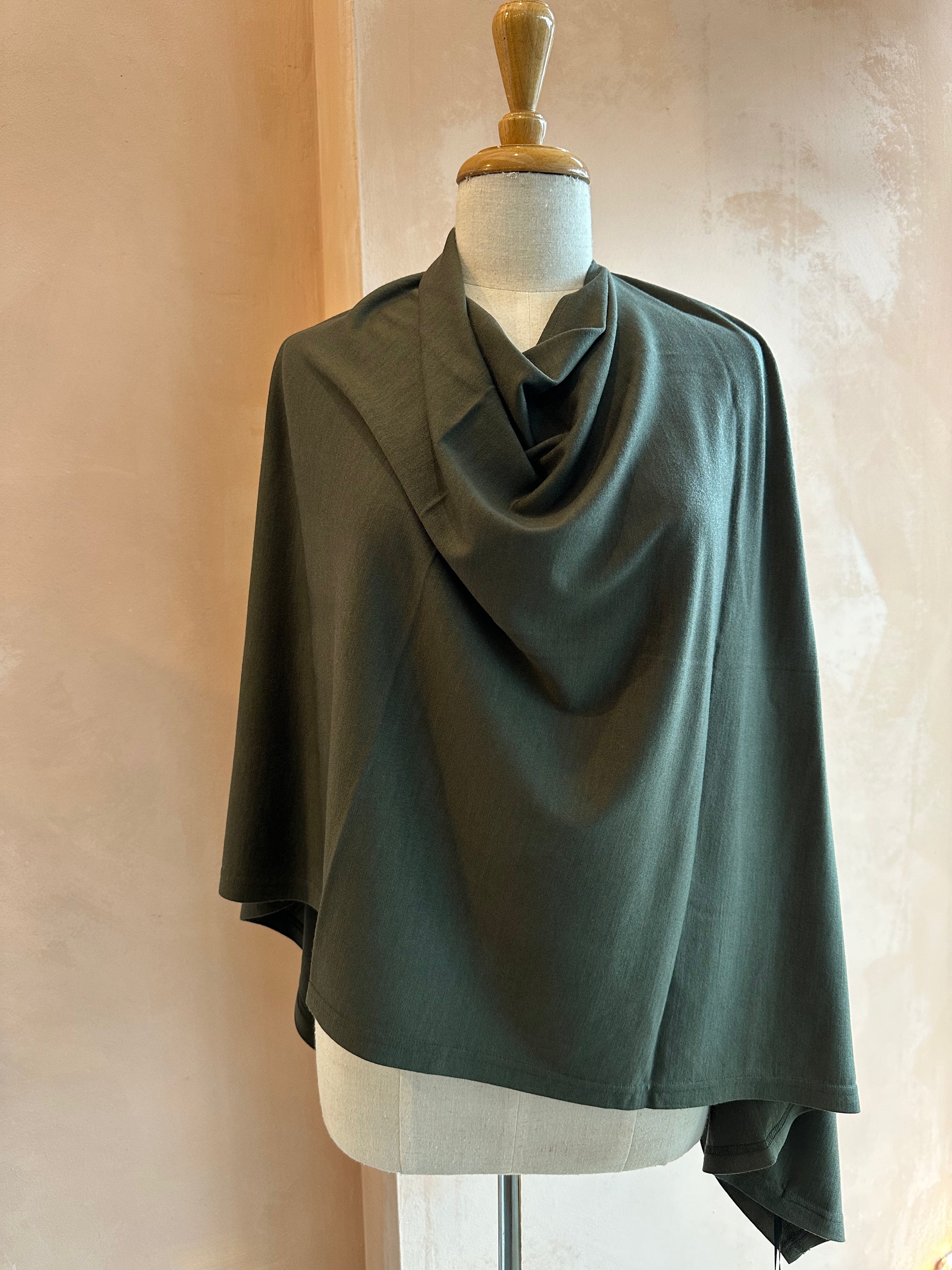 Ebony - 100% Wool Poncho - Seasonal Colours