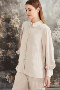 Glide - Demure Shirt Champagne