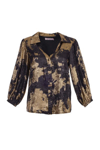 Traffic People - Charlie Blouse Black/Gold