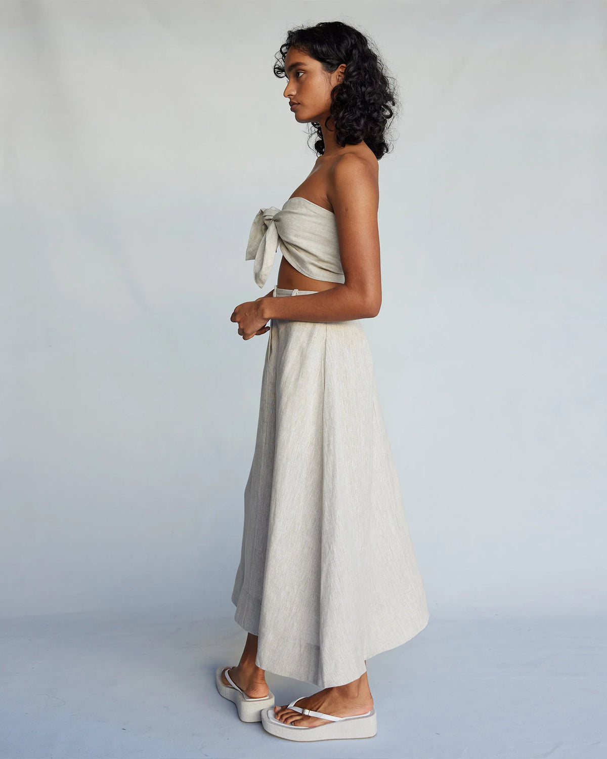 Amelius - Barossa Linen Skirt Natural