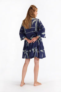 Cristina Beautiful Life - Lenox Mini Dress Royal Blue Palm