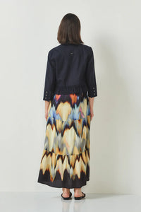 Verge - Frill Linen Jacket Ink