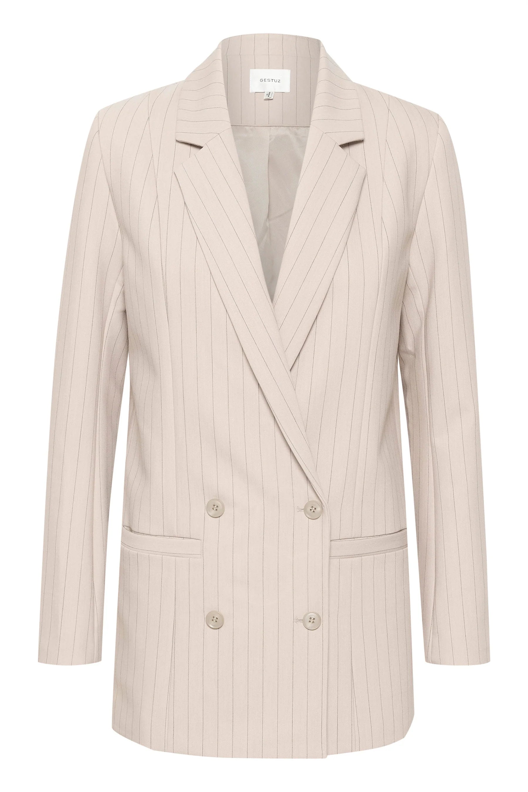 Gestuz - Joelle Pinstripe Blazer Sand