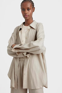 Gestuz - Liza Linen Shirt Ancient Scroll