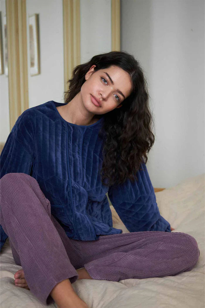 Lolly's Laundry - Ananda Jacket Blue Velvet