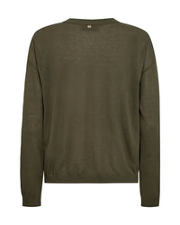 Mos Mosh - Alyce Linen Cardigan Dusty Olive