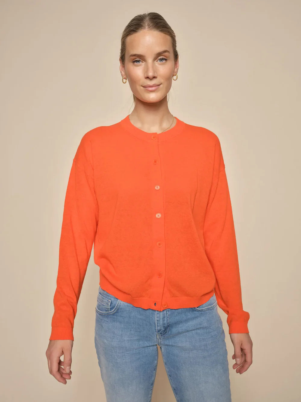 Mos Mosh - Alyce Linen Cardigan Firecracker