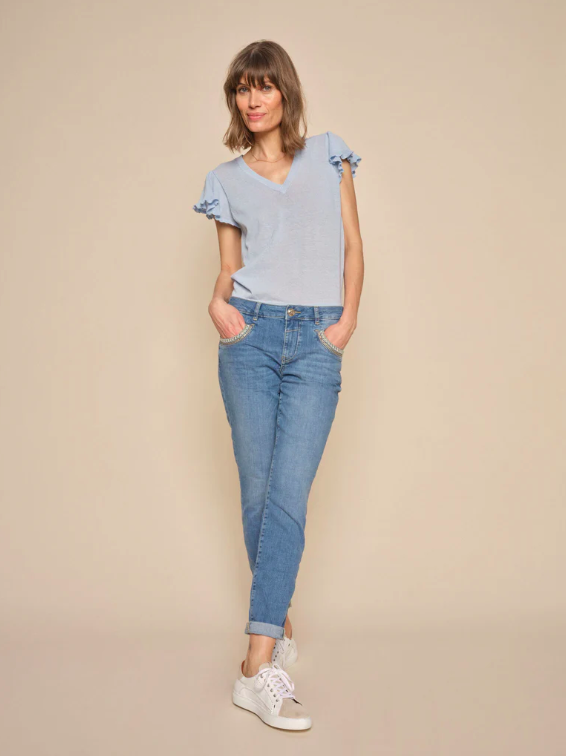 Mos Mosh - Naomi Diva Jeans Mid Blue