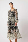 ONCE WAS - Ivy Viscose Maxi Dress in Persian Floral