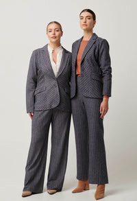 ONCE WAS - Oaklyn Chevron Stripe Panelled Blazer