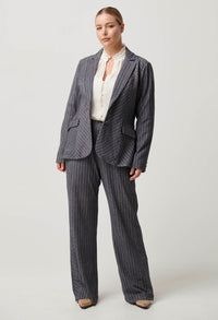 ONCE WAS - Oaklyn Chevron Stripe Panelled Blazer