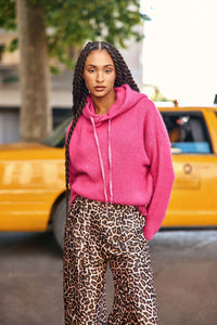 La Petite Etoile - Maylie Knit Hood Fuchsia
