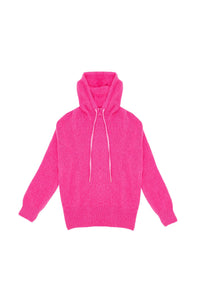 La Petite Etoile - Maylie Knit Hood Fuchsia