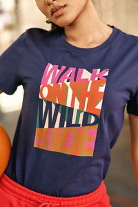 La Petite Etoile - Talk Tee Navy Marine