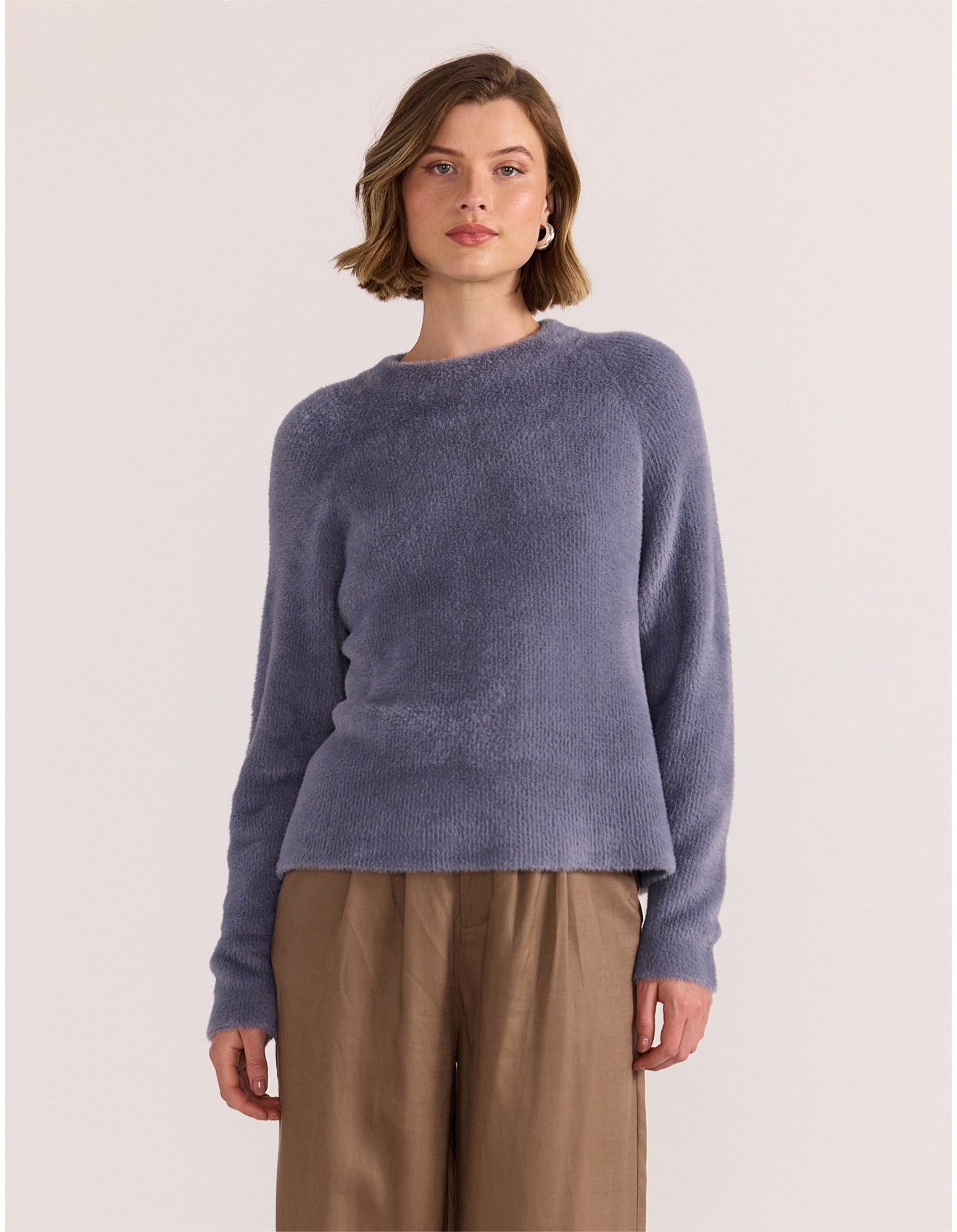 Staple the Label - Celina Cozy Knit Steel Blue