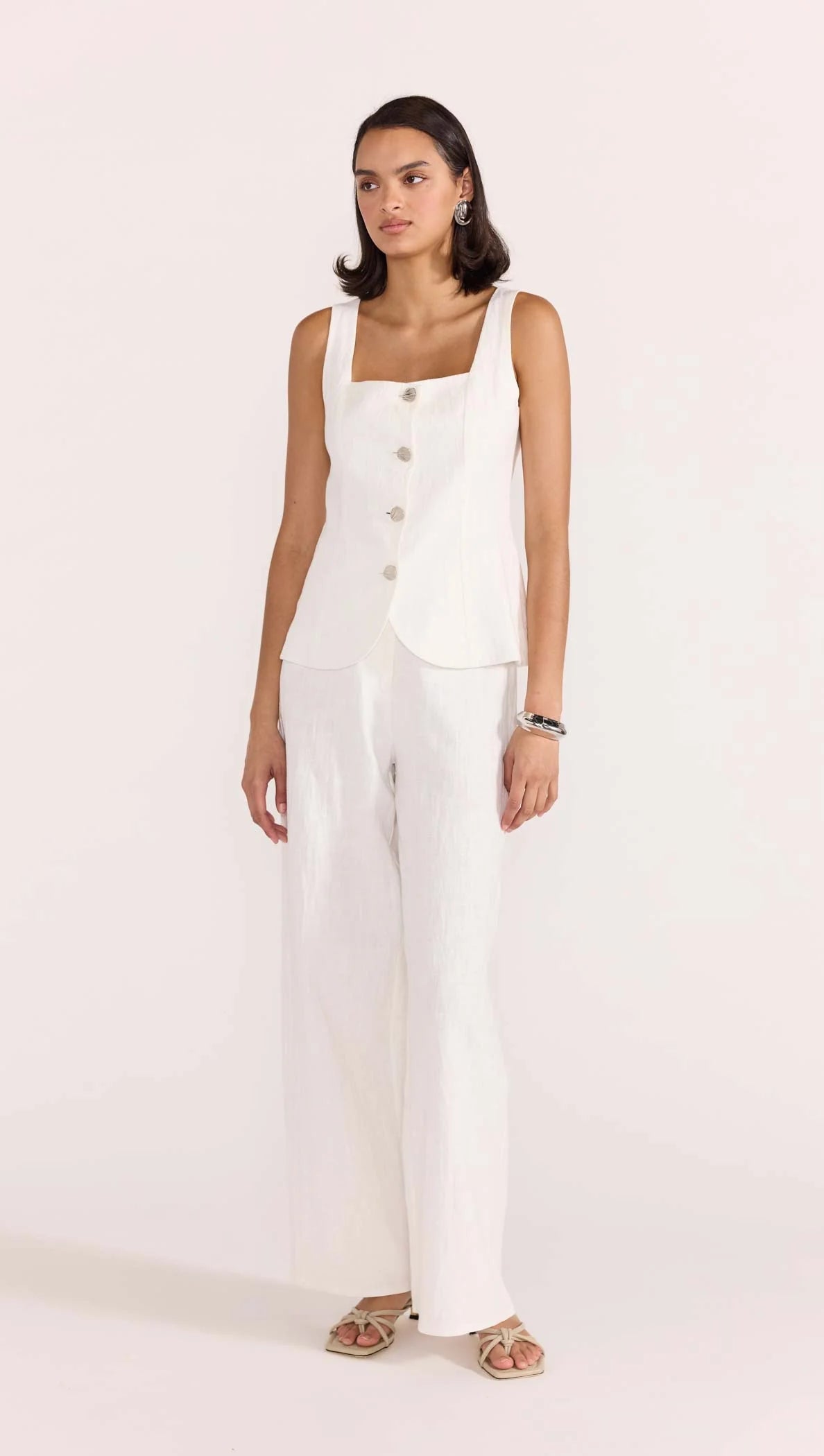 Staple the Label - Eden Pant White