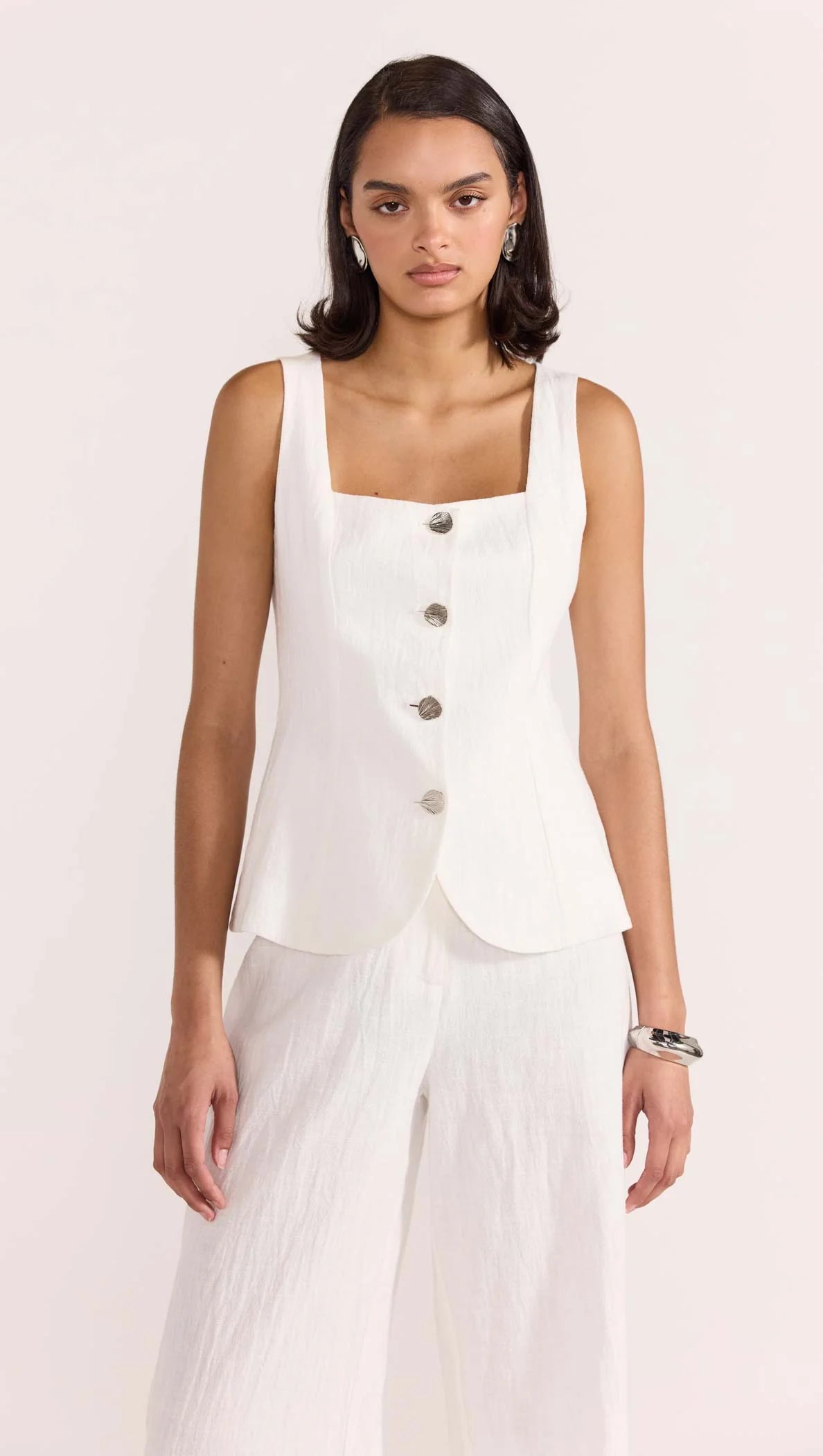 Staple the Label - Eden Vest White