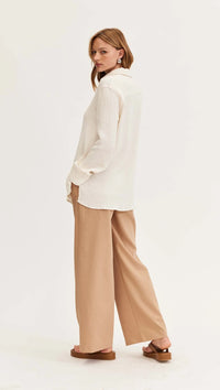 Staple the Label - Elena Textured Shirt Cream