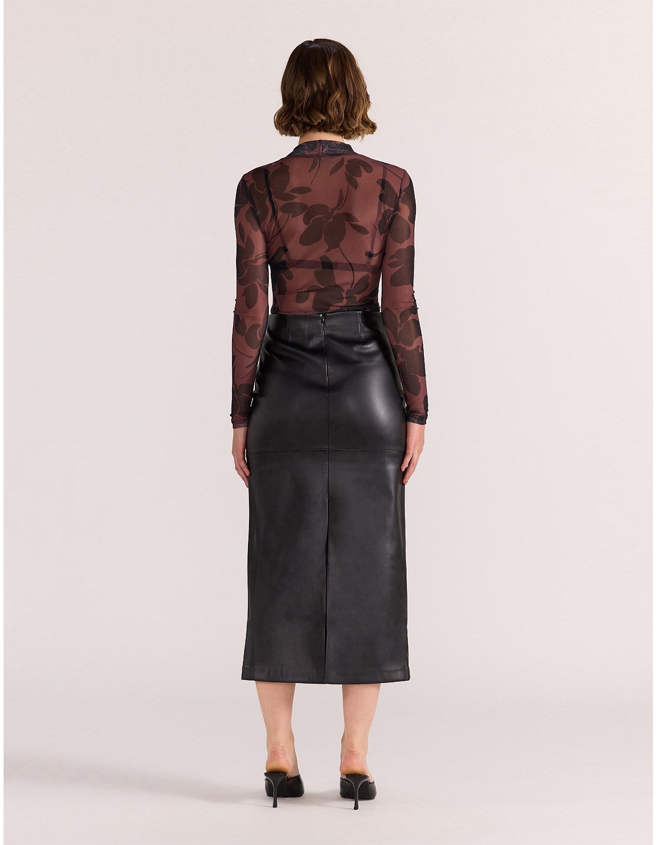 Staple the Label - Olina mesh top abstract floral