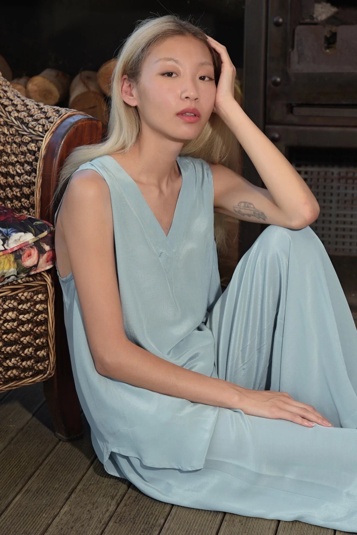 CURATE by Trelise Cooper - Soul on Fire Top Powder Blue