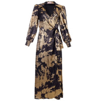 Traffic People - Loretta Wrap Maxi Gold/Black