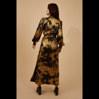 Traffic People - Loretta Wrap Maxi Gold/Black