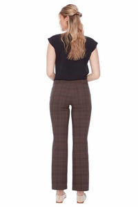 UP! Pants - Vinlee Plaid Techno Bootcut Pant