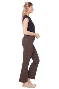 UP! Pants - Vinlee Plaid Techno Bootcut Pant