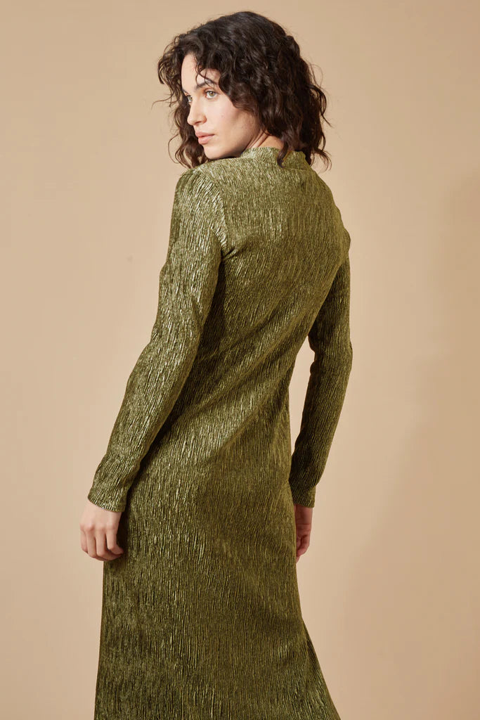 Traffic People - Yasmine Dress Olive Green