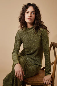 Traffic People - Yasmine Dress Olive Green
