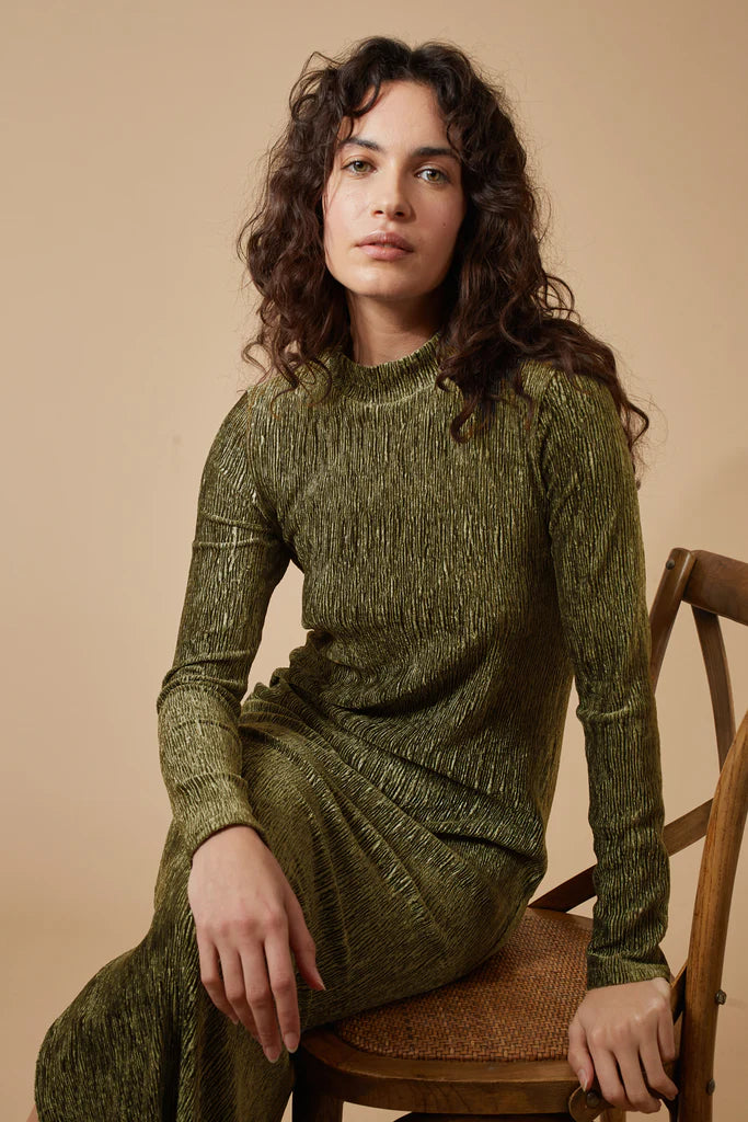 Traffic People - Yasmine Dress Olive Green