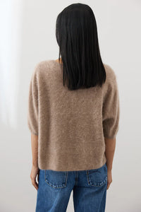 Mia Fratino - Erika Tee Biscuit Brushed Cashmere