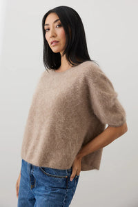 Mia Fratino - Erika Tee Biscuit Brushed Cashmere