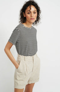 staple the label anouk city shorts high waisted linen