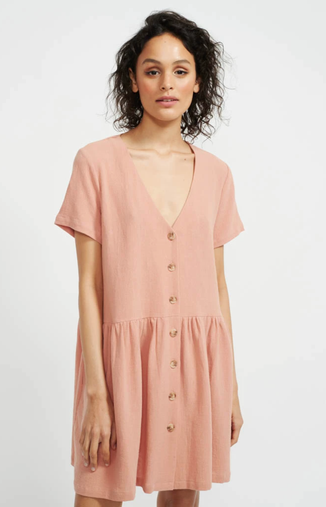 staple the label harvest shift dress peachy terracotta