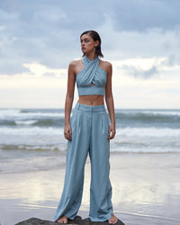 Amelius - Bridgette Linen Pant Duckegg Blue